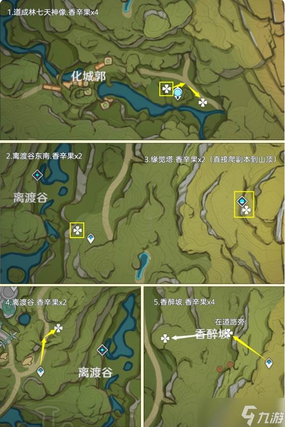 原神香辛果怎么获取