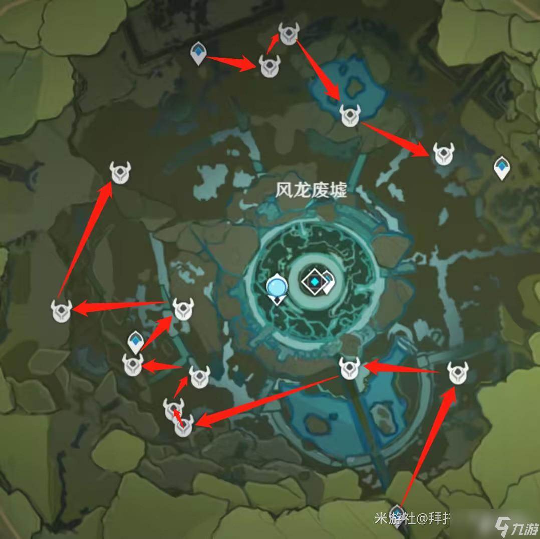 原神风车菊采集路径介绍