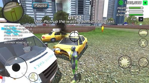 神奇蜘蛛绳索英雄无限金币版游戏截图1