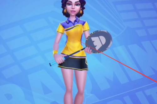 决战羽毛球怎么换女角色1