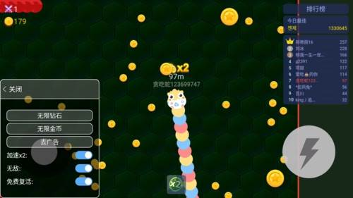 贪吃蛇进化论内置作弊菜单版宣传图