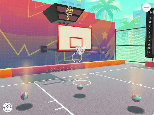 虚拟投篮游戏亮点