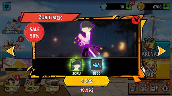 火柴人海贼大战无限金币无限钻石版图片9