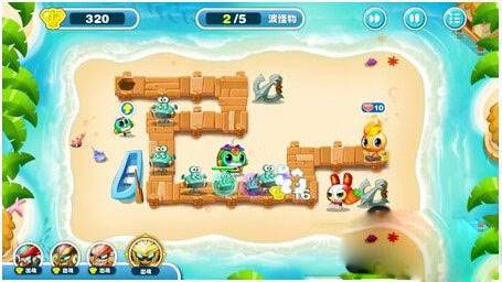 蹦蹦兔塔防游戏截图2