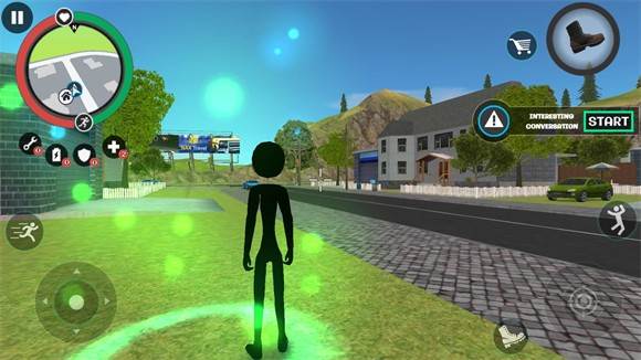 火柴人绳索英雄2v1.1远古版本游戏截图5