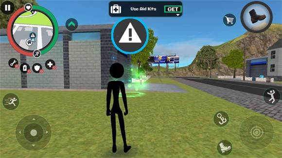 火柴人绳索英雄2v1.1远古版本游戏截图6