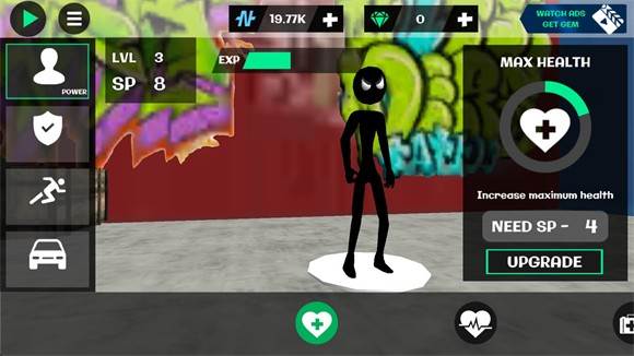 火柴人绳索英雄2v1.1远古版本游戏截图7