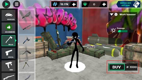 火柴人绳索英雄2v1.1远古版本游戏截图12