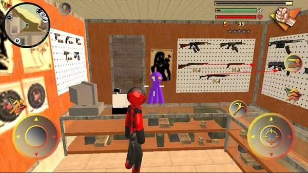 火柴人绳索英雄2v1.1远古版本游戏截图16