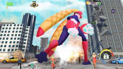 赤脚女巨人破坏城市图片2