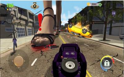 赤脚女巨人破坏城市图片3