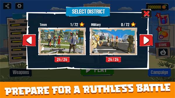 城市战士与街头帮派无限橘子金币版游戏图片1