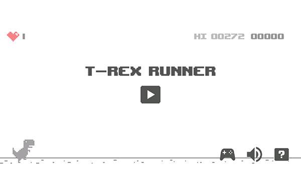 谷歌小恐龙游戏截图2