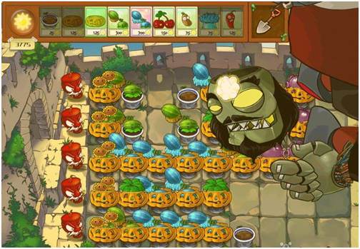 植物大战僵尸长城版破解版宣传图