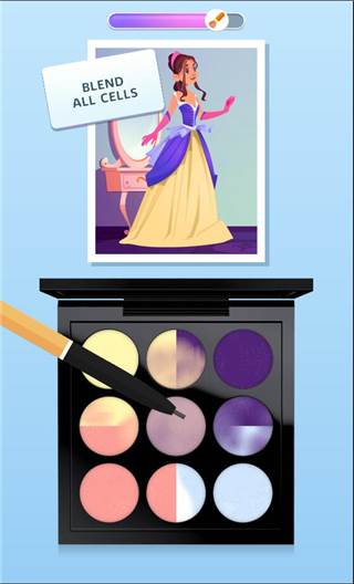 makeupkit眼影盒子游戏宣传图