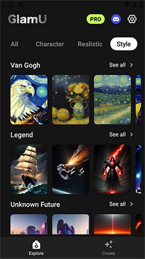 GlamU智能ai绘画app官方安卓版 GlamU智能ai绘画app官方安卓版