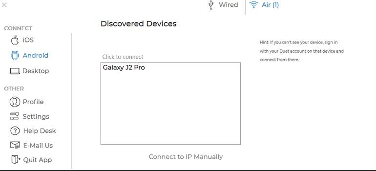 远程屏幕拓展软件(Duet Display)