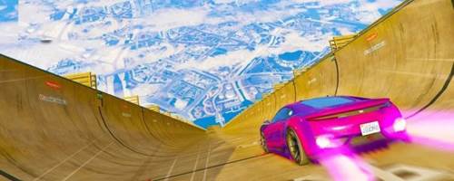 高空坡道汽车游戏特色