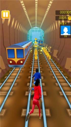 奔跑吧快乐出发蓝色妖姬跑酷宣传图