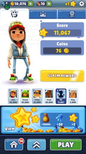 地铁跑酷生气金币版本菜单版5