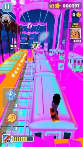 地铁跑酷路灯金币版1