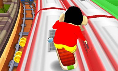 地铁跑酷蜡笔小新版高分技巧