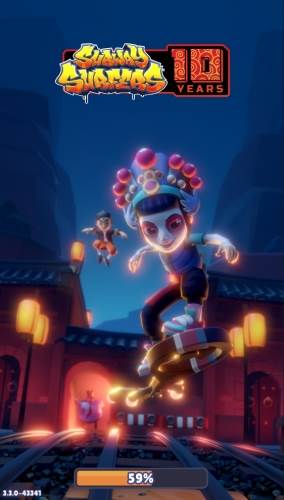 地铁跑酷国际服洛阳站宣传图