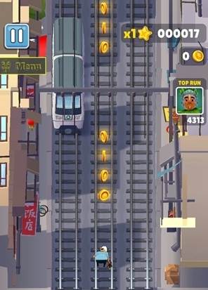 地铁跑酷上帝视角版宣传图