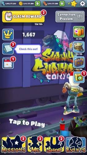 地铁跑酷99999金币和99999钥匙版宣传图