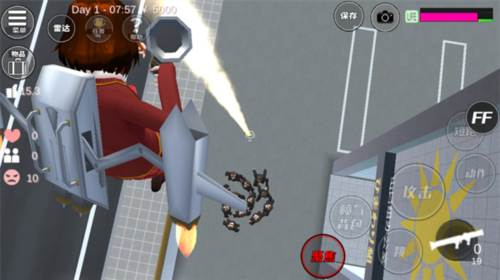 樱花校园模拟器如何获得火箭筒7