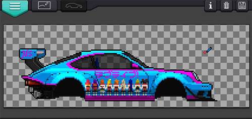 像素赛车手中文无限金币自定义涂装玩法