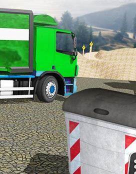 越野垃圾卡车驾驶