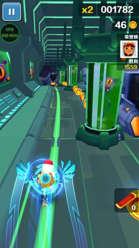 地铁跑酷空间站无限金币版玩法技巧3