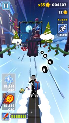 地铁跑酷雪地版宣传图