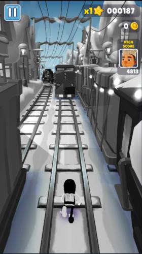 地铁跑酷黑白北极版本4