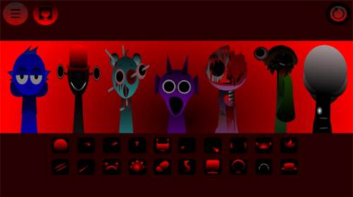 节奏盒子Sprunki1-5阶段混合