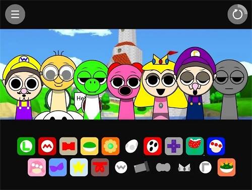 节奏盒子Sprunki马里奥