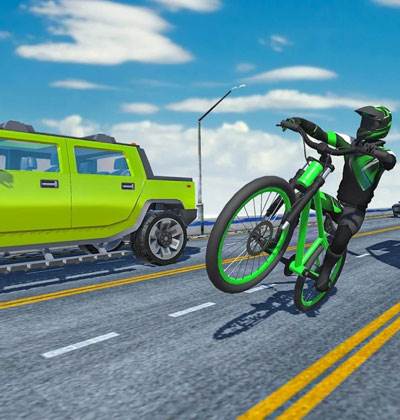 疯狂的自行车跑酷游戏特色