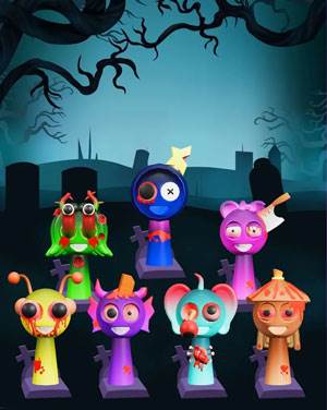 节奏盒子Sprunki恐怖3D版游戏特色