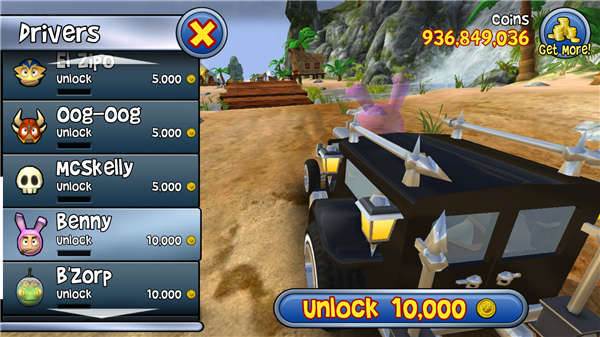 闪电沙滩赛车游戏截图5