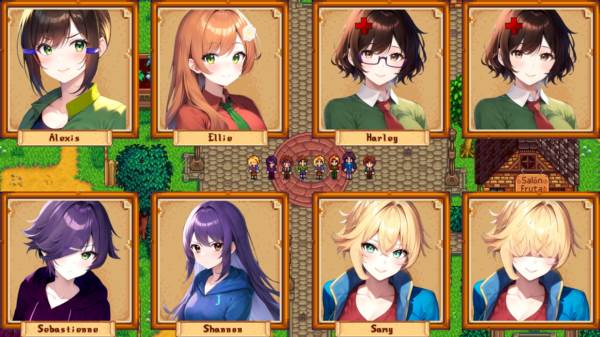 星露谷物语山谷女孩手机版宣传图