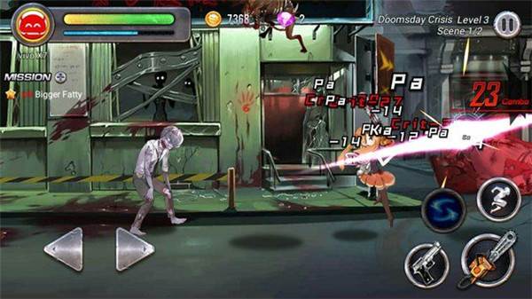 女孩僵尸杀手游戏截图1