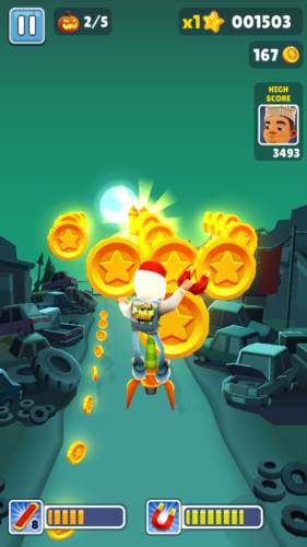 地铁跑酷鬼屋版游戏截图3