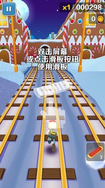 地铁跑酷北极圣诞节3