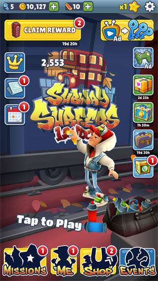 subwaysurf2012老版宣传图