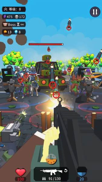 方块人绝地恰鸡战场宣传图