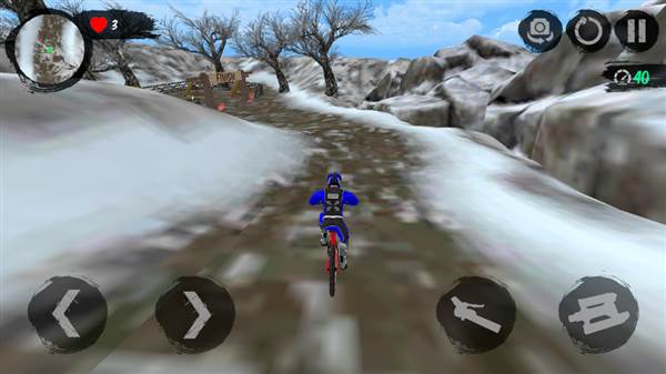 山地自行车速降宣传图