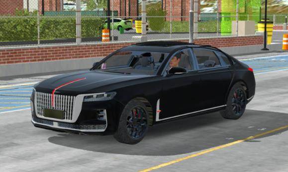 手动挡停车场红旗H9模组宣传图